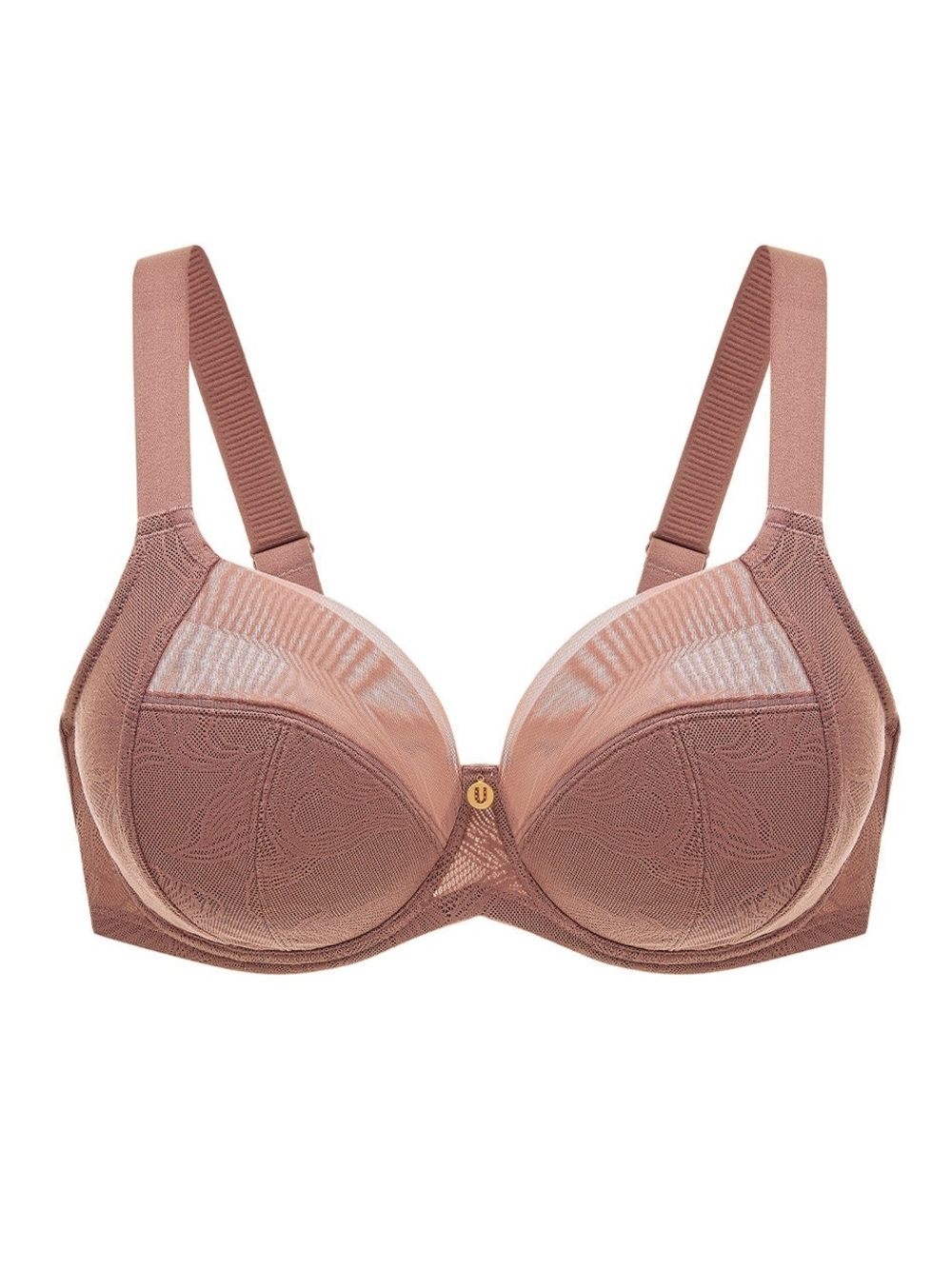 Underwire Lace Balconette Bra in Dusty Rose Size 34I